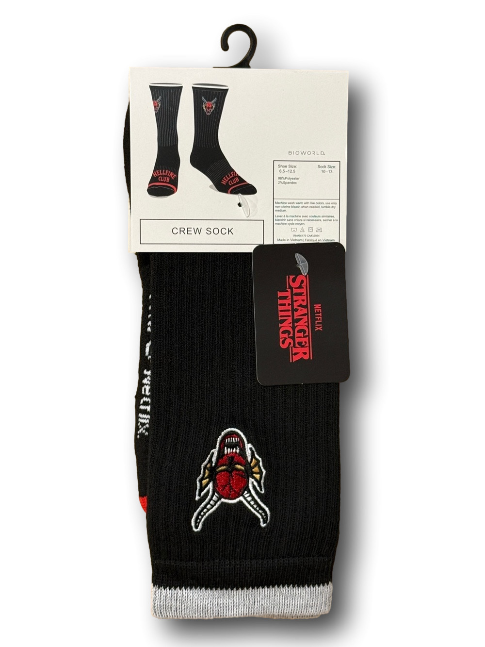 3/$20 Netflix Stranger Things Funny Novelty Crew Socks - NWT